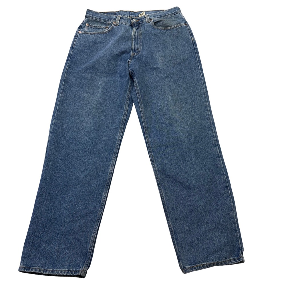 Levi's 550 Jeans Mens 33x30 Relaxed Fit Tapered Leg Medium Wash Blue Cotton 2002